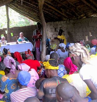 La messa in un villaggio centrafricano