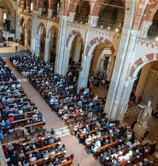 Don Giussani, l'apertura della Fase testimoniale della causa di beatificazione. Milano, Basilica di Sant'Ambrogio, 9 maggio 2024